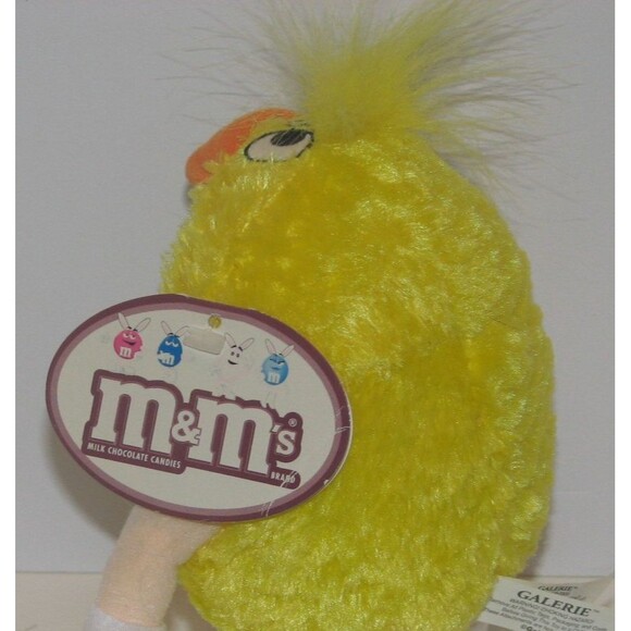 M & M's Yellow Plush Easter M & M Chick with Easter Egg 7" - Picture 4 of 4